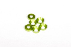 AXA1101　　コーンワッシャー3x6.9x2mm（グリーン/6pcs） (処分特価)