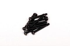 AXA670　バインダーヘッドスクリュー M3x25mm（ブラック/10pcs） (処分特価)