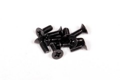 AXA694　フラットヘッドスクリュー M3x8mm（ブラック/10pcs） (処分特価)