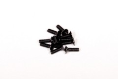 AXA695　フラットヘッドスクリュー M3x10mm（ブラック/10pcs） (処分特価)