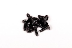 AXA864　タッピングバインダーヘッドスクリュー　M3x8mm(ブラック／10pcs) (処分特価)