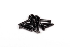 AXA866　タッピングバインダーヘッドスクリュー　M3x12mm(ブラック／10pcs) (処分特価)