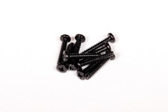 AXA868　　タッピングバインダーヘッドスクリュー　M3x18mm(ブラック／10pcs) (処分特価)