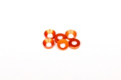 AXA1104　　コーンワッシャー3x6.9x2mm（オレンジ/6pcs） (処分特価)