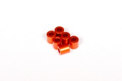 AXA1355　　スペーサー 6x6mm（オレンジ/6pcs） (処分特価)