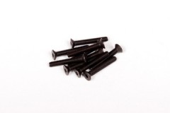AXA149　M3x20mm 6角フラットヘッドスクリュー（ブラック/10pcs） (処分特価)