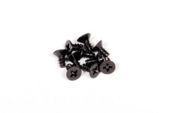 AXA893　　タッピングフラットヘッドスクリュー　M3x6mm(ブラック／10pcs) (処分特価)