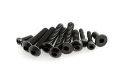 AXA433　　タッピングボタンヘッドスクリューM3x6mm （六角ソケット/ブラック/10pcs） (処分特価)
