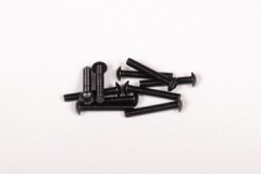 AXA118　　ボタンヘッドスクリューM3x18mm （六角ソケット/ブラック/10pcs） (処分特価)