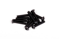 AXA117　　ボタンヘッドスクリューM3x15mm （六角ソケット/ブラック/10pcs） (処分特価)