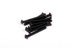 AXA120　ボタンヘッドスクリューM3x25mm （六角ソケット/ブラック/10pcs） (処分特価)