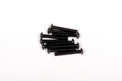 AXA119　ボタンヘッドスクリューM3x20mm （六角ソケット/ブラック/10pcs） (処分特価)
