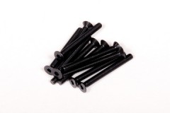 AXA0151　　フラットヘッドスクリュー M3x30mm （六角ソケット/ブラック/10pcs） (処分特価)
