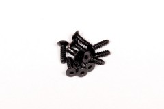 AXA0414　　タッピングフラットヘッドスクリュー M2.6x10mm （六角ソケット/ブラック/10pcs） (処分特価)