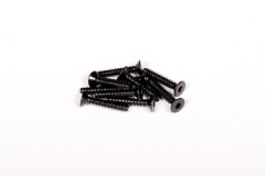 AXA0467　　タッピングフラットヘッドスクリュー M3x16mm （六角ソケット/ブラック/10pcs） (処分特価)