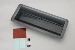 SD0012B　1/10　190ｍｍツーリングカー用　高強度ウィング　1ｍｍ厚 　ブラック　翼端板付