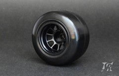 F1RV5S-28RPG　F1 リア用 スリックタイヤ 28Rコンパウンド接着済セット(2個入)カーペット､低グリップアスファルト用