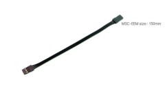 MSC-EEM  ブラックスーツESCコネクター コード付 オス <-> オス (150mm)