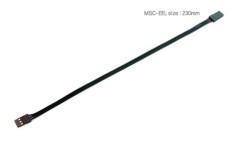 MSC-EEL  ブラックスーツESCコネクター コード付 オス <-> オス (230mm)