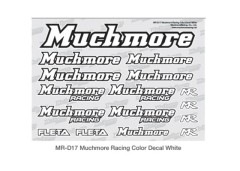 MR-D17  Muchmore Racing ロゴデカール：ホワイト