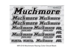 MR-D18  Muchmore Racing ロゴデカール：ブラック