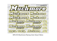 MR-D19  Muchmore Racing ロゴデカール：イエロ－