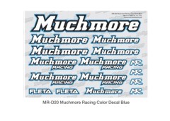 (B)MR-D20  Muchmore Racing ロゴデカール：ブルー