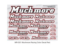(B)R-D21  Muchmore Racing ロゴデカール：レッド