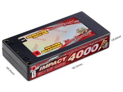 MLSG-SSTLCGMP4000　インパクト[IMPACT [Silicon Graphene] Super Thin LCG Max-Punch FD4 4000mAh / 7.4V 130C Hard Case　　　　(B)