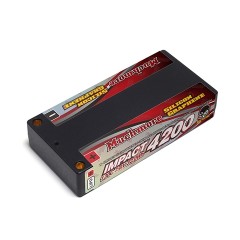MLSG-SSTLCGHV4200FD4  インパクト Silicon Graphene HV FD4 Super Thin LCG Li-Poバッテリー4200mAh / 7.6V 130C ショッティハードケース・ピン仕様