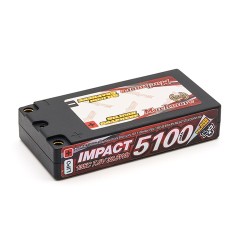 MLSG-STULCGHV5100  インパクト“Silicon Graphene”LCG HV FD4 Li-Poバッテリー5100mAh/7.6V 135C  ウルトラショッティハードケース・ピン仕様